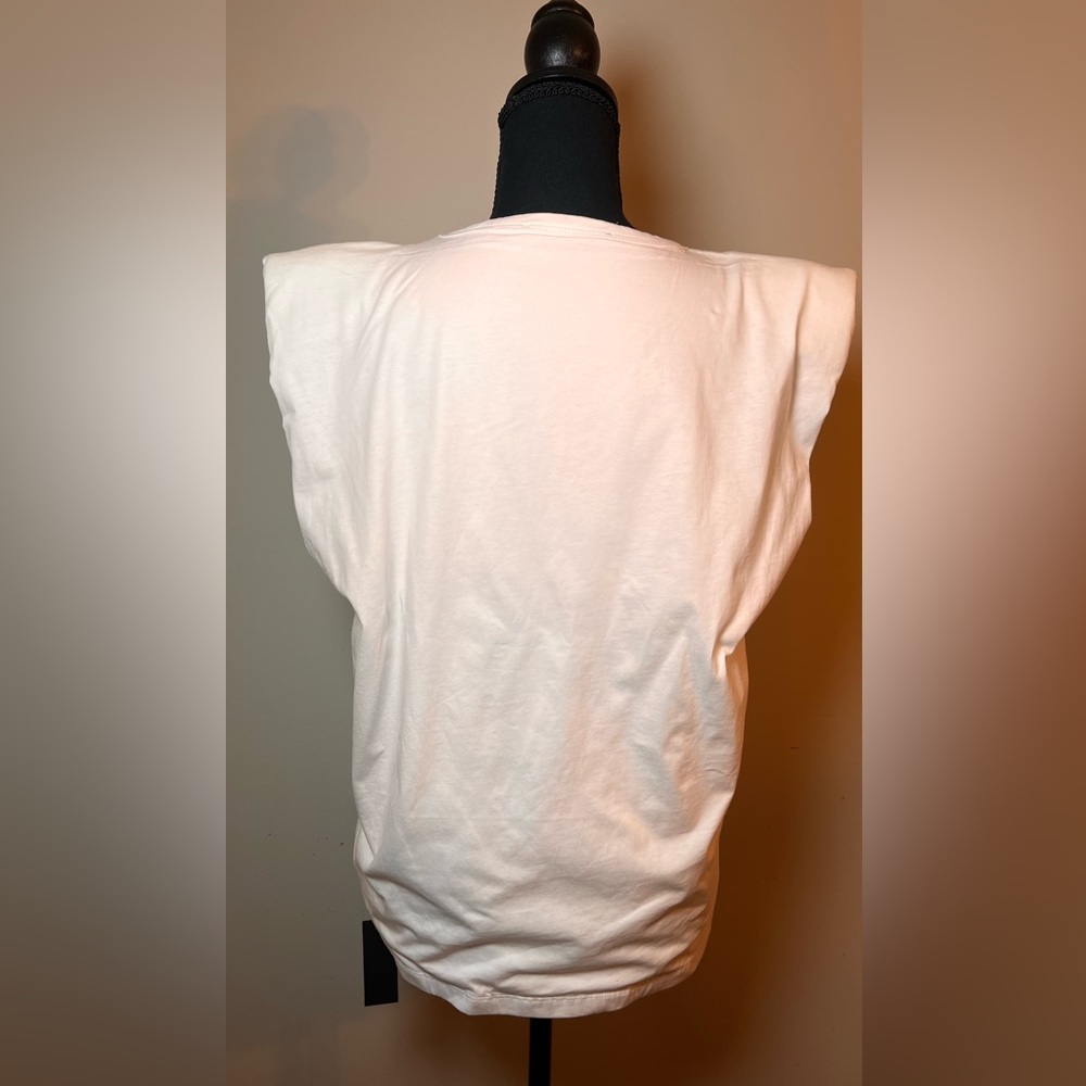 Blank NYC Crisp White Sleeveless Tee - Picture 5 of 5